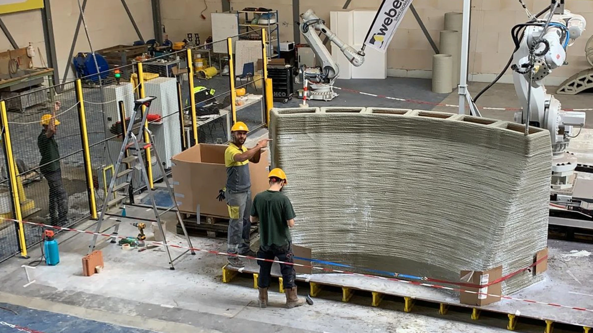 Concrete Design Masterclass laat studenten 3D printen met beton