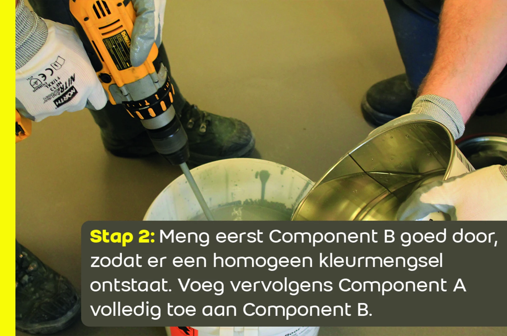 Epoxy vloercoating stap 2 | Saint-Gobain Weber Beamix