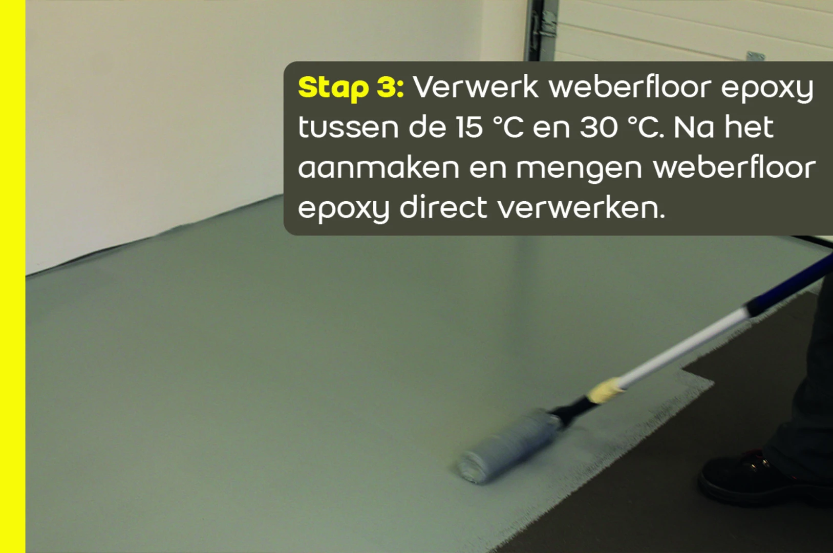 Epoxy vloercoating stap 3 | Saint-Gobain Weber Beamix