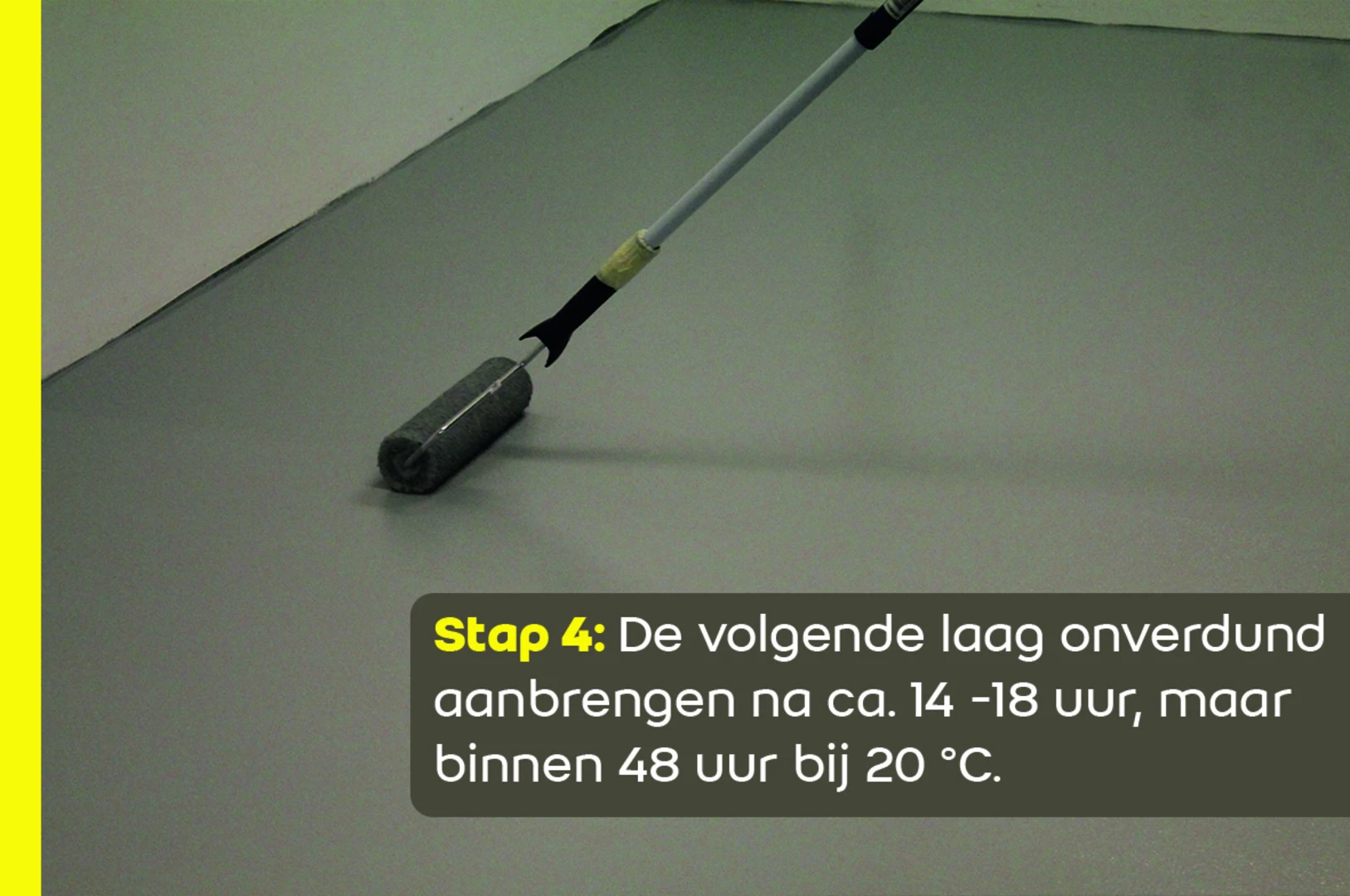 Epoxy vloercoating stap 4 | Saint-Gobain Weber Beamix