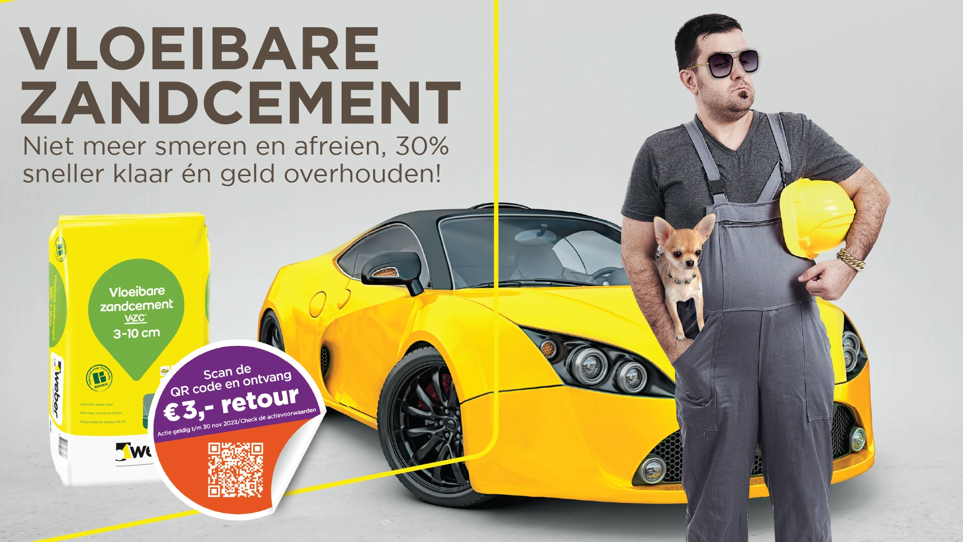 Cashback Weber Vloeibare zandcement | Maak voordeling kennis!