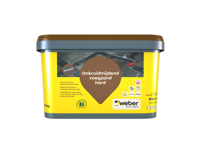 Weber Onkruidmijdend voegzand hard antraciet : Terras (tuin